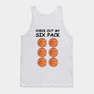 Check Out My Six Pack - Basketball Balls Tank Top
